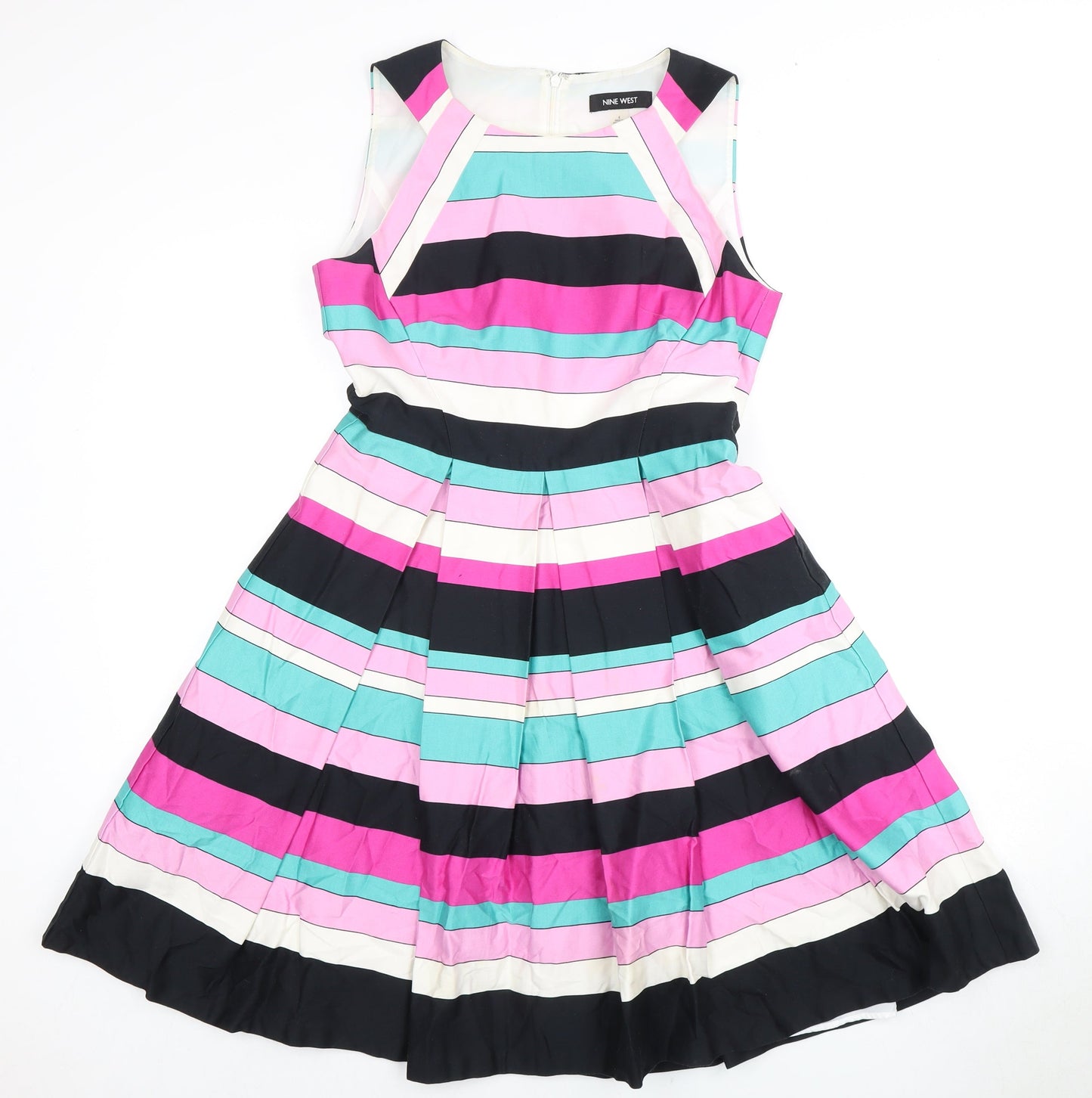 Nine West Women's Striped Fit & Flare Dress, Size 6