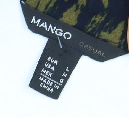 Mango Women's Black Playsuit Size 12 Short Sleeve