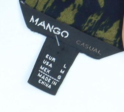 Mango Women's Black Playsuit Size 12 Short Sleeve