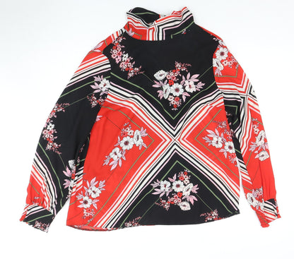 Womens UK Size 12 Dorothy Perkins Red Basic Blouse