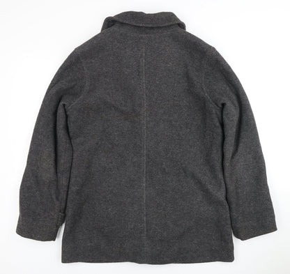 Banana Republic Women's Grey Pea Coat M