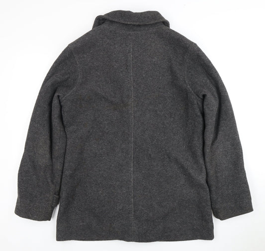 Banana Republic Women's Grey Pea Coat M