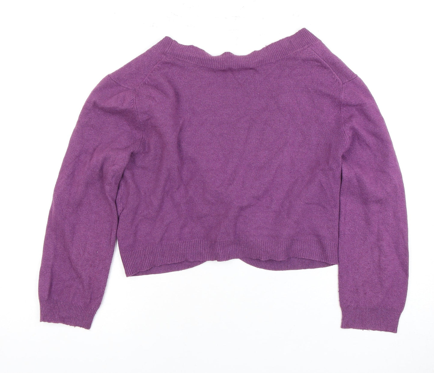 Womens UK Size 14 Berkertex Purple Cardigan Jumper