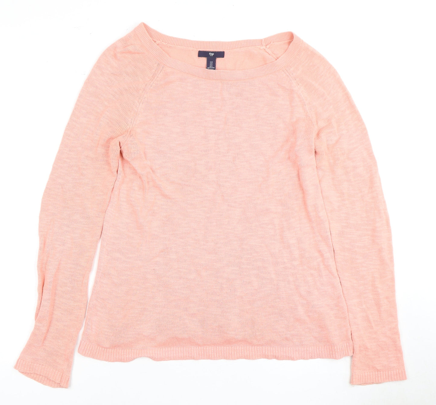 Gap Women's Pink Pullover Jumper, Size S, Boat Neck