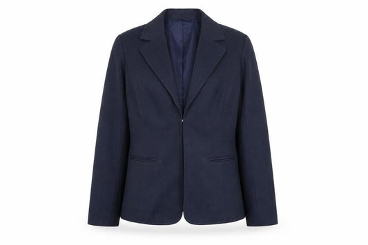 Lulu Women's Blue Suit Jacket Size 14 Regular Fit