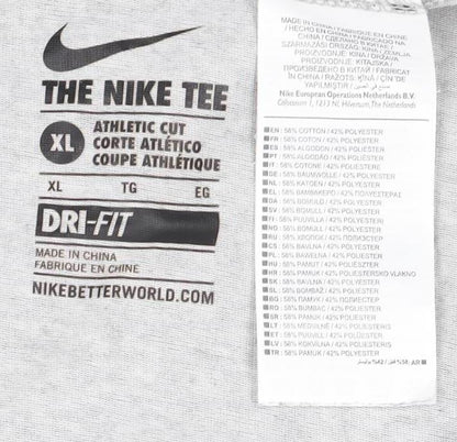 Womens UK Size XL Nike Grey Basic T-Shirt