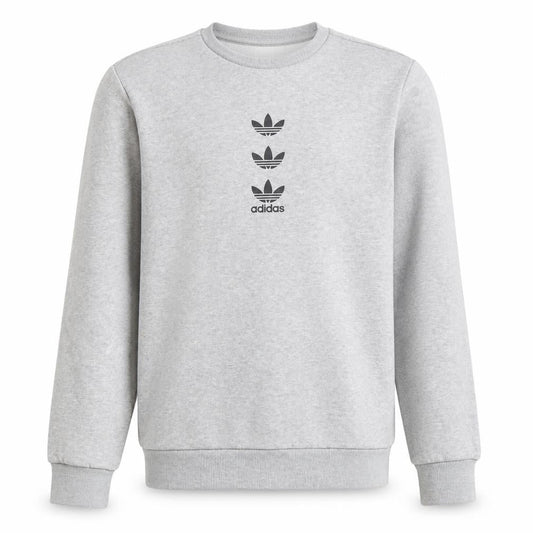 Adidas Boys Grey Pullover Sweatshirt 13-14 Years Logo Design