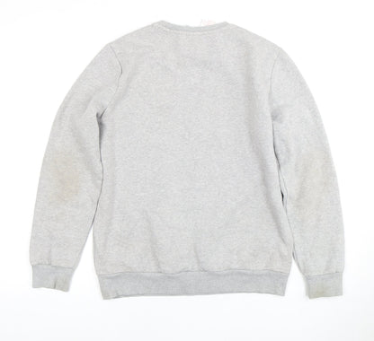 Adidas Boys Grey Pullover Sweatshirt 13-14 Years Logo Design