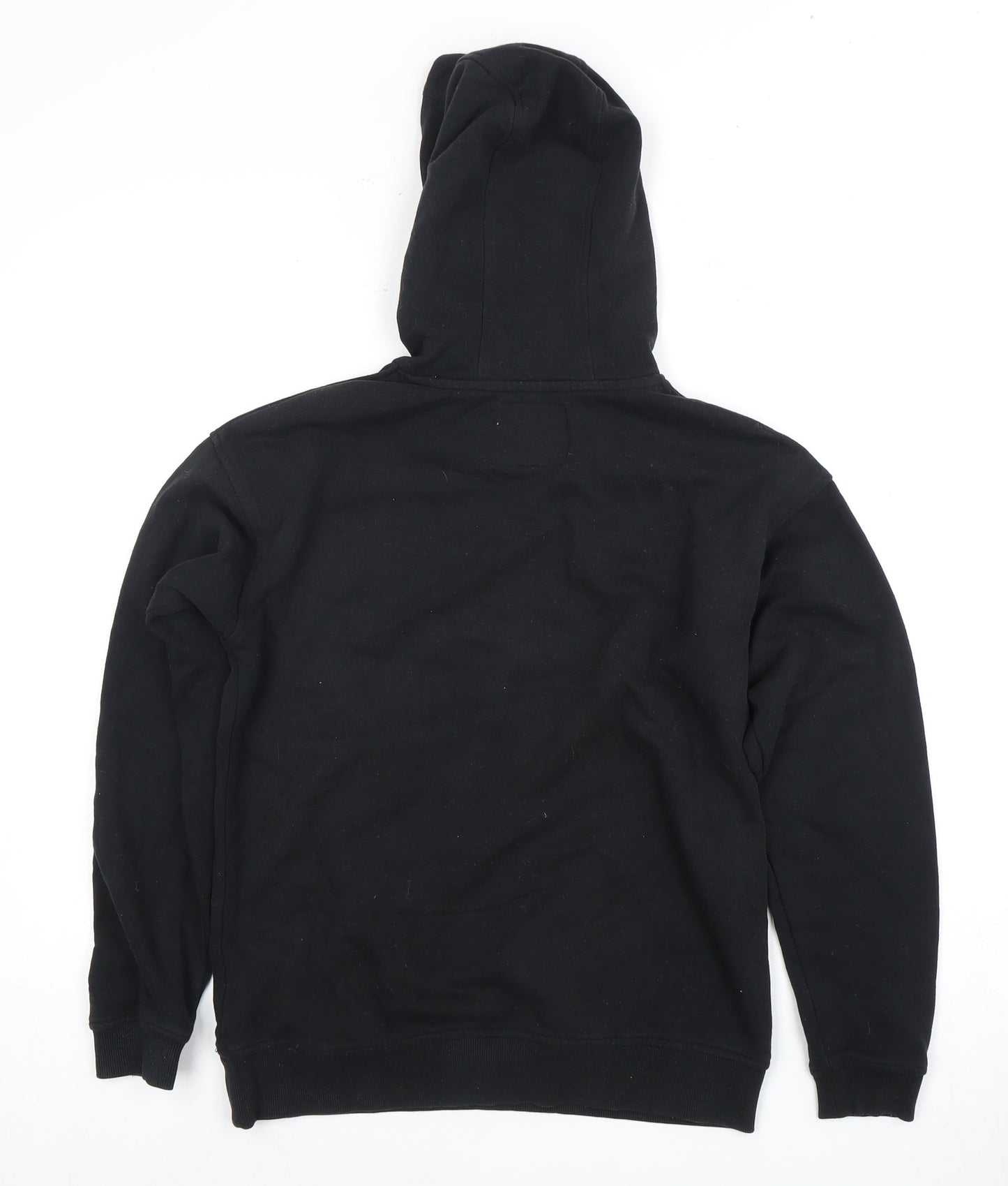 Jack Wills Black Girls Hoodie 12Y Pullover Graphic Print