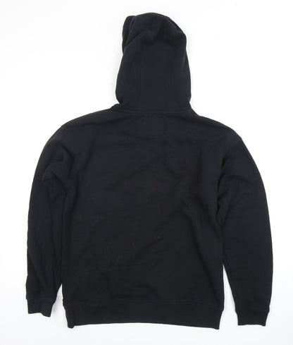 Jack Wills Black Girls Hoodie 12Y Pullover Graphic Print