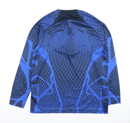 Nike Boys' Blue Football Pullover, 16 Years, Sports Style