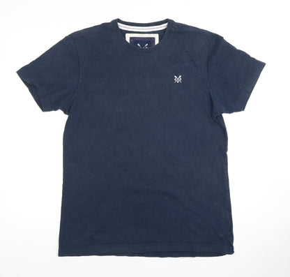 Mens UK Size M Crew Clothing Co. Blue  T-Shirt