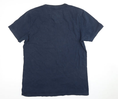 Mens UK Size M Crew Clothing Co. Blue  T-Shirt