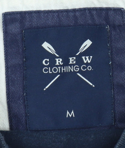 Mens UK Size M Crew Clothing Co. Blue  T-Shirt