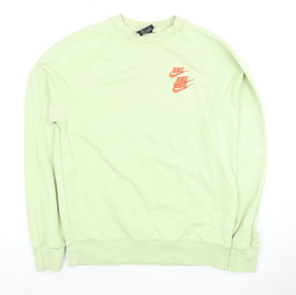 Nike Unisex Green Crew Neck Pullover Sweatshirt S