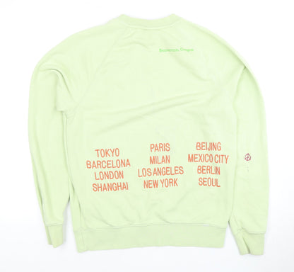 Nike Unisex Green Crew Neck Pullover Sweatshirt S