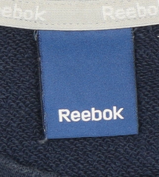 Mens UK Size S Reebok Blue Pullover Sweatshirt