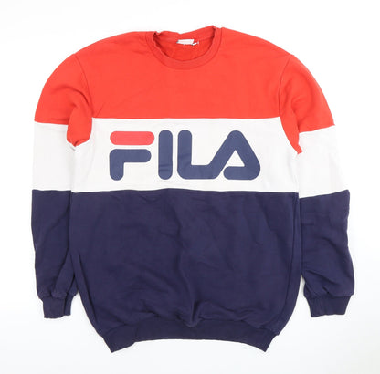 Mens UK Size S FILA Multicoloured Pullover Sweatshirt