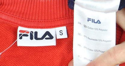 Mens UK Size S FILA Multicoloured Pullover Sweatshirt