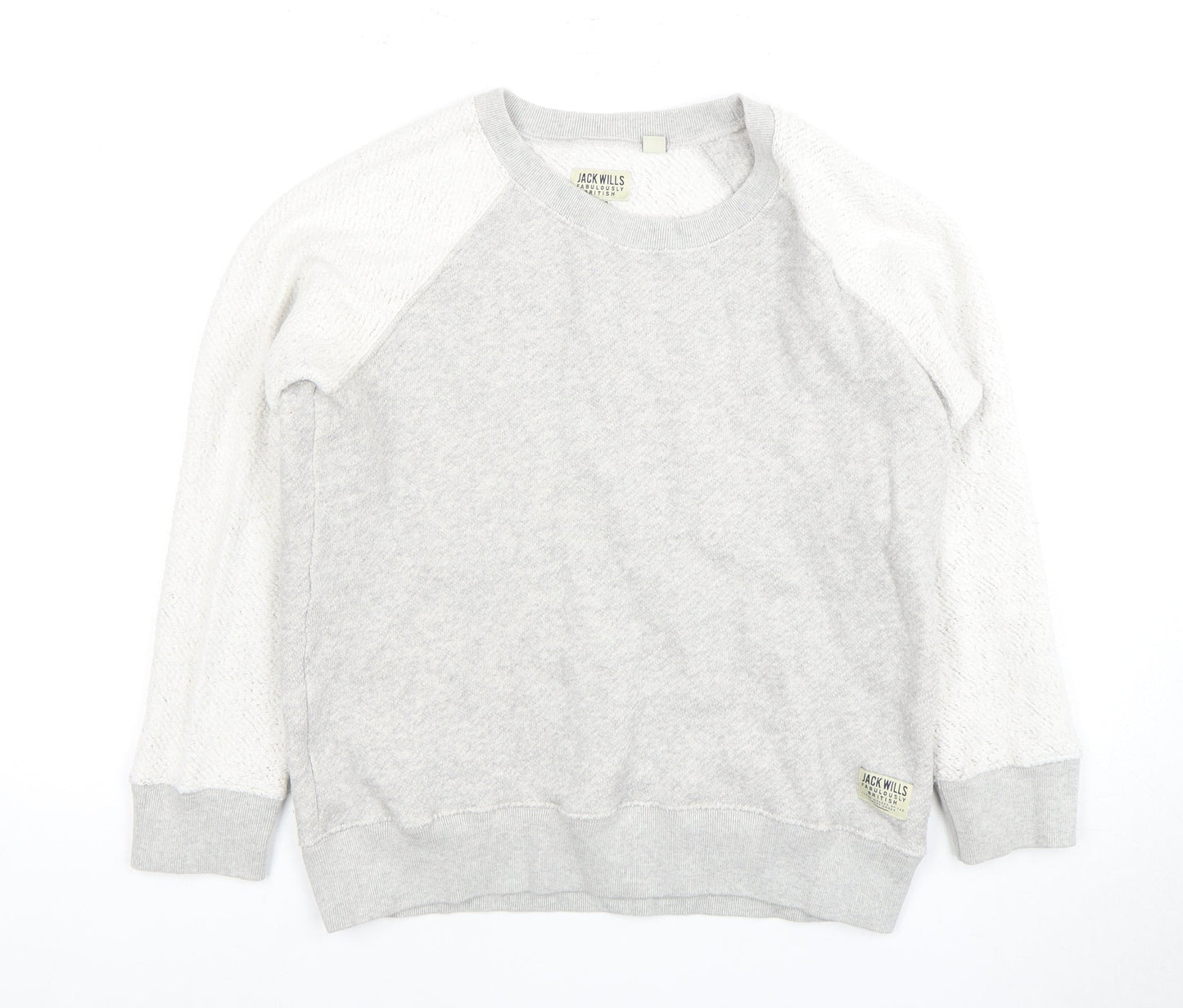 Womens UK Size 12 Jack Wills Grey Pullover Sweatshirt