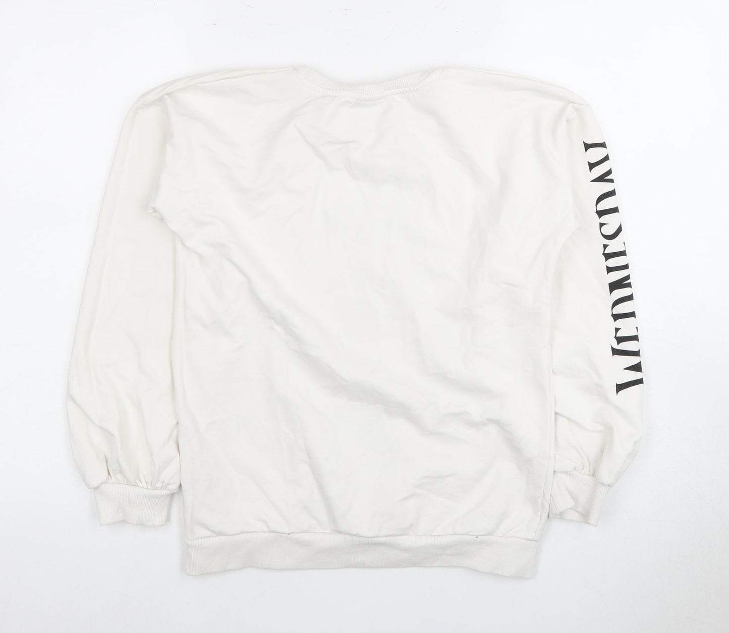 Girls White Wednesday Graphic Pullover Sweatshirt 13 Years