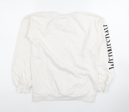 Girls White Wednesday Graphic Pullover Sweatshirt 13 Years