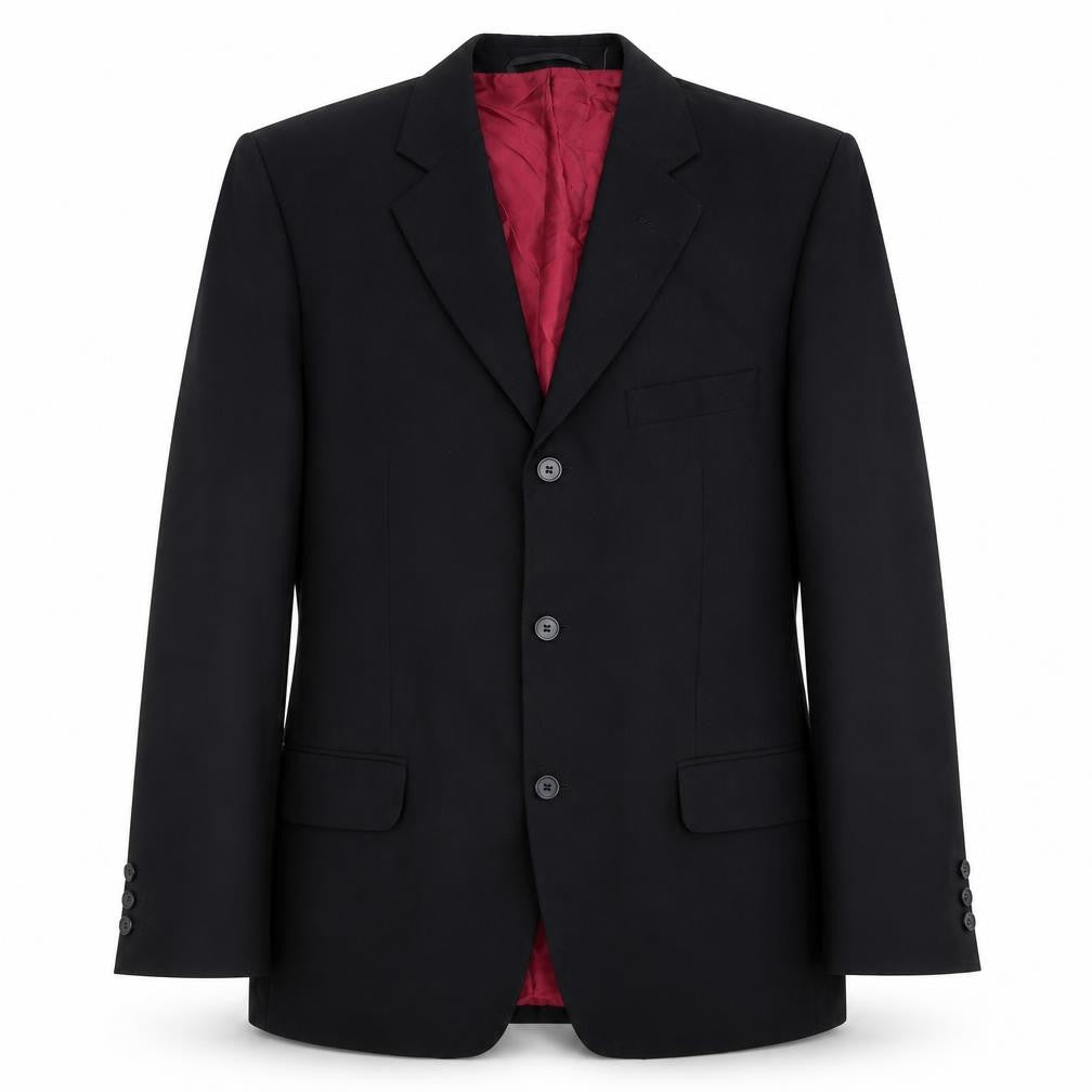 Mens UK Size 40 Roberto Bassi Regular Black Suit Jacket