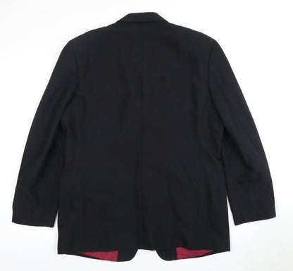 Mens UK Size 40 Roberto Bassi Regular Black Suit Jacket