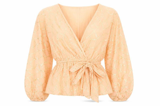 Womens UK Size 8 River Island Pink Wrap Blouse