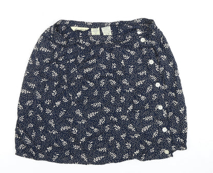Eddie Bauer Women's Petite Blue Floral Skirt Size 6