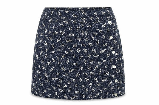 Eddie Bauer Women's Petite Blue Floral Skirt Size 6