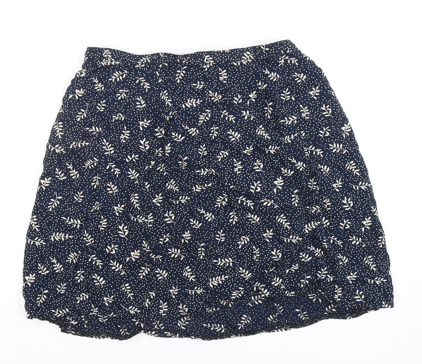 Eddie Bauer Women's Petite Blue Floral Skirt Size 6