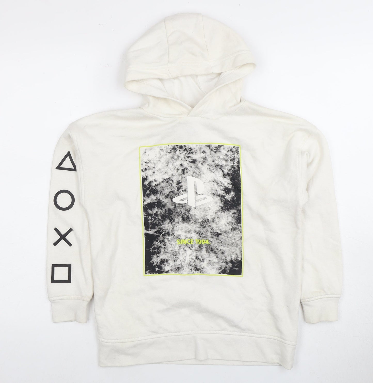 PlayStation Boys White Pullover Hoodie 9-10 Years