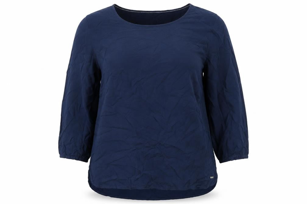 Womens UK Size M TOM TAILOR Blue Basic Blouse
