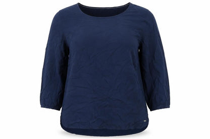 Womens UK Size M TOM TAILOR Blue Basic Blouse