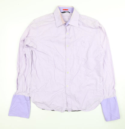 PS Paul Smith Men's Purple Slim Fit Dress Shirt