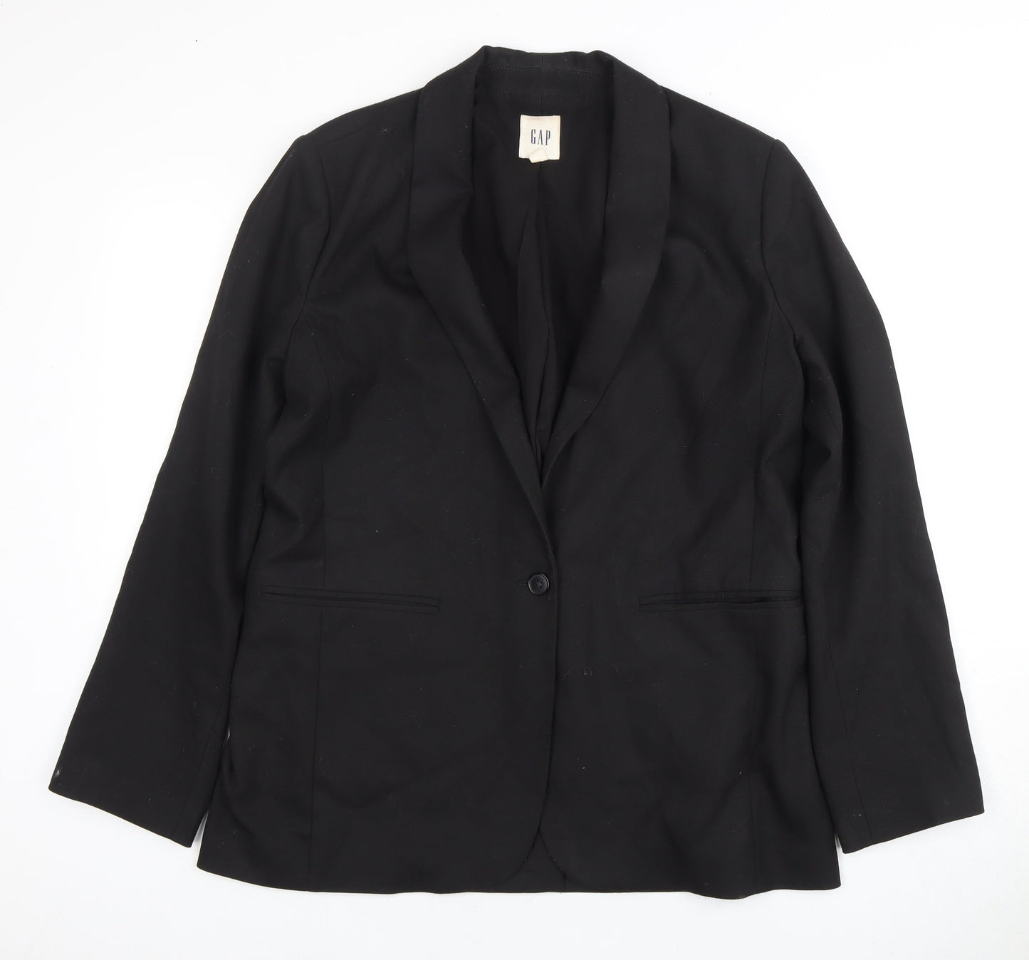 GAP Women's Black Blazer, Size 12, Classic Suit Jacket