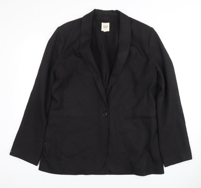 GAP Women's Black Blazer, Size 12, Classic Suit Jacket