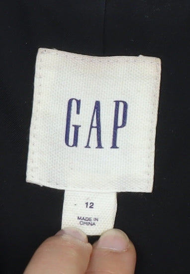 GAP Women's Black Blazer, Size 12, Classic Suit Jacket