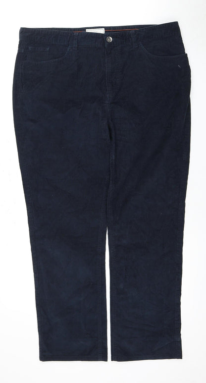 John Lewis Blue 38R Men's Corduroy Trousers