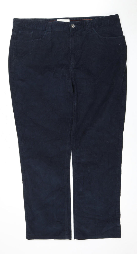 John Lewis Blue 38R Men's Corduroy Trousers