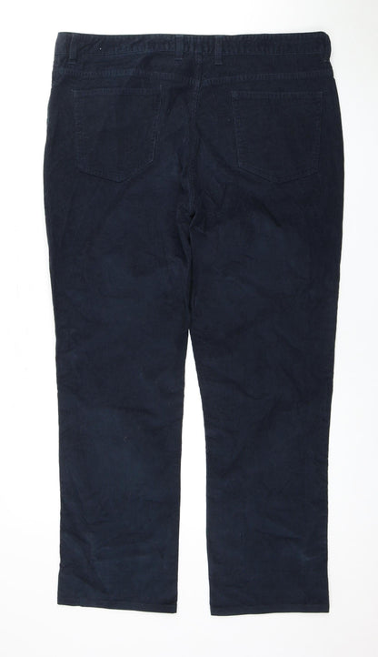 John Lewis Blue 38R Men's Corduroy Trousers