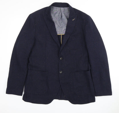 Mens UK Size 42 JACK & JONES Regular Blue Suit Jacket