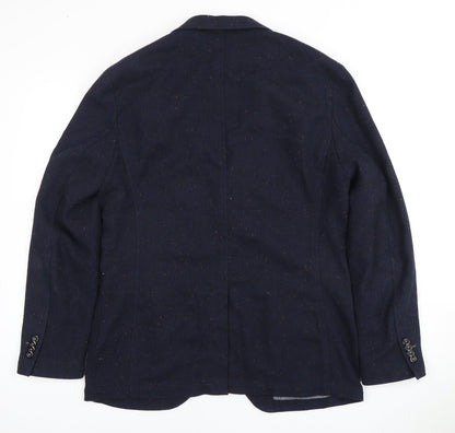Mens UK Size 42 JACK & JONES Regular Blue Suit Jacket