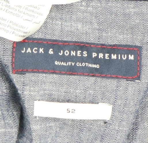 Mens UK Size 42 JACK & JONES Regular Blue Suit Jacket