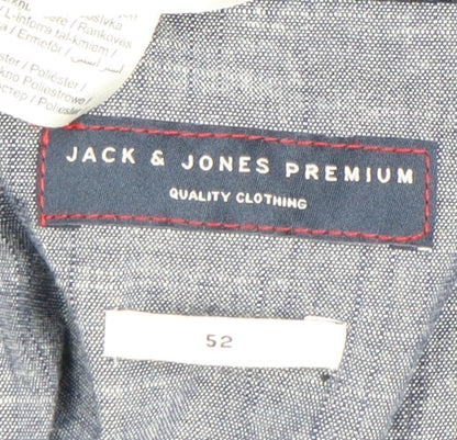 Mens UK Size 42 JACK & JONES Regular Blue Suit Jacket