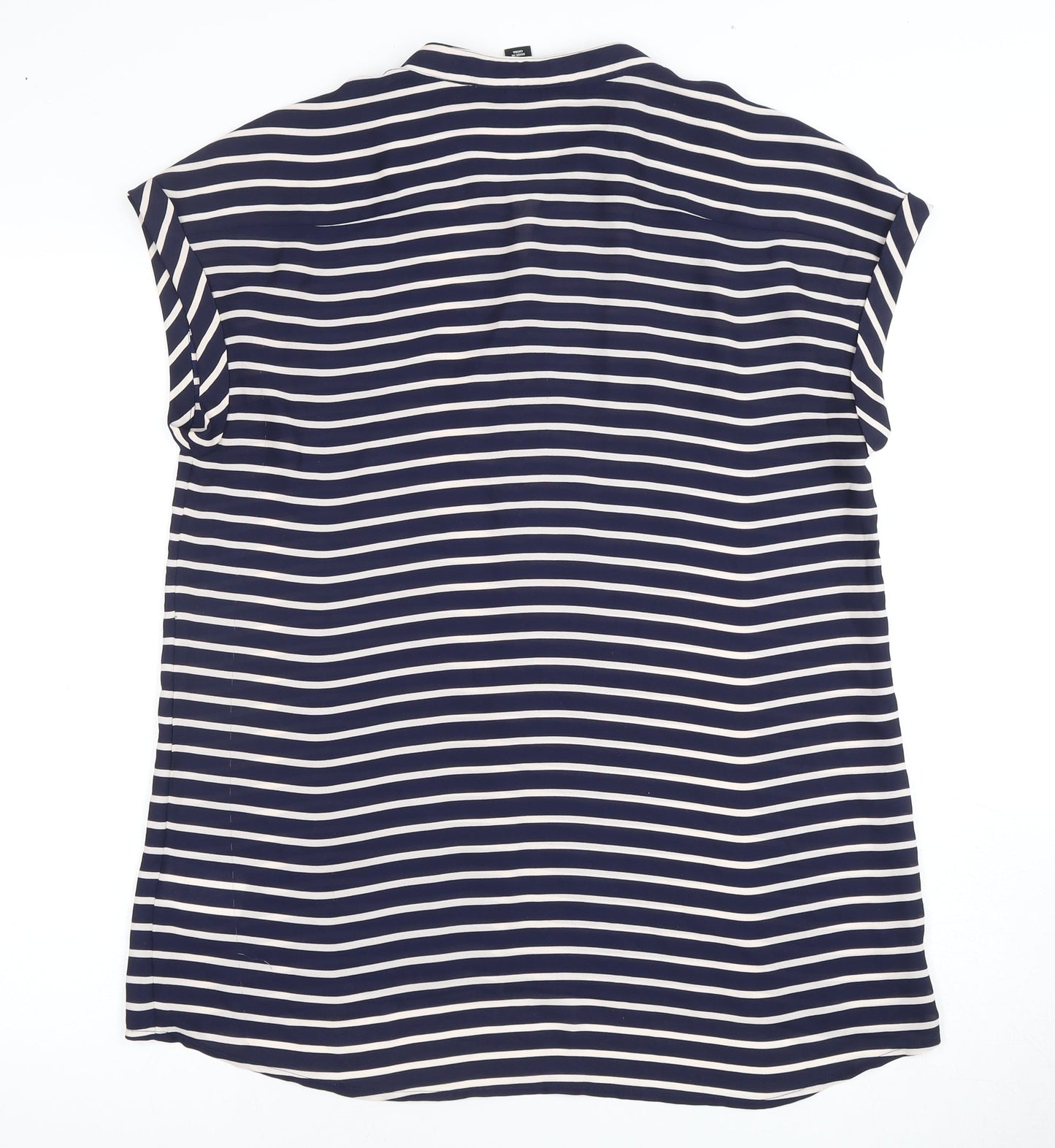 Womens UK Size 14 Mercer & Madison Blue Basic Button-Up