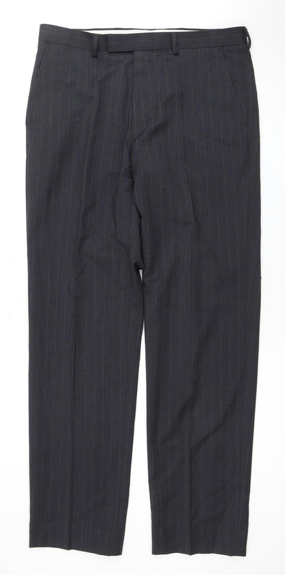 Marks and Spencer Men's Grey Dress Pants, 34 in Waist