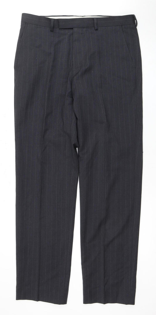 Marks and Spencer Men's Grey Dress Pants, 34 in Waist