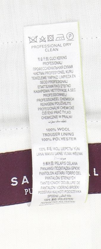 Marks and Spencer Men's Grey Dress Pants, 34 in Waist